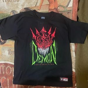 FINN BALOR DEMON RESSURECTION WWE Wear T-shirt Sz Youth Large Wrestling